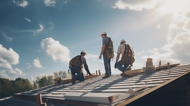 construction-workers-fixing-roof-against-clouds-blue-sky_887552-17667